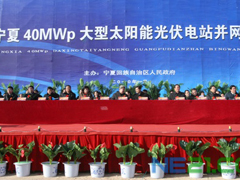 寧夏40兆瓦大型太陽能光伏電站成功并網(wǎng)