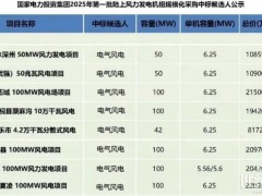 中標(biāo) | 642MW！電氣風(fēng)電中標(biāo)國家電投2025第一批集采風(fēng)電項(xiàng)目