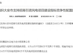 吉林白城啟動(dòng)150MW風(fēng)電項(xiàng)目競配！