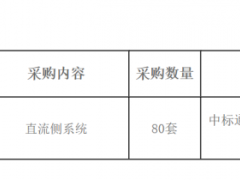 80套！中電裝儲(chǔ)能采購(gòu)儲(chǔ)能直流側(cè)系統(tǒng)！