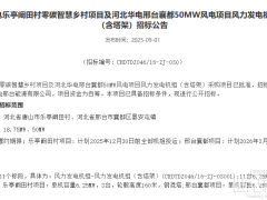 華電68.75MW風(fēng)電項目機組招標(biāo)